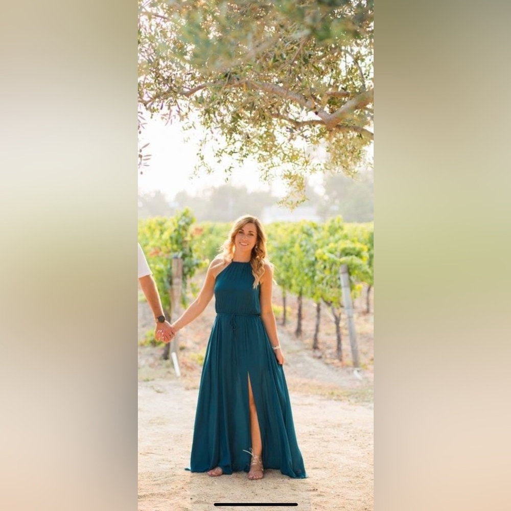 Lulu’s Green halter dress - small